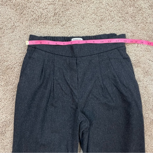 Aritzia Babaton Cohen Wool Cashmere Pleated Slim Straight Trouser Pants Size 2 - Picture 11 of 16